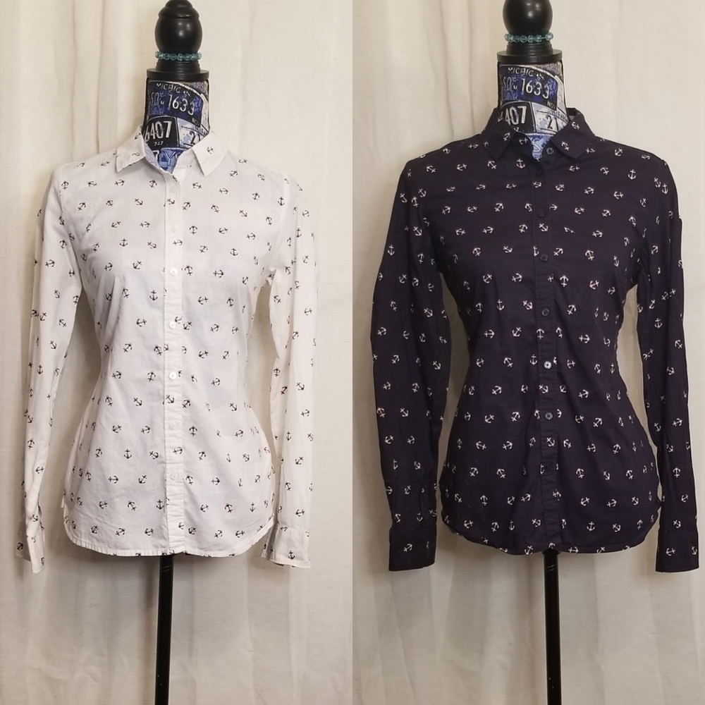 Tommy Hilfiger button down bundle blue and white